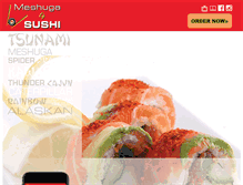 Tablet Screenshot of meshuga4sushi.com